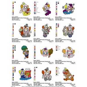 Package Bozo 02 Embroidery Designs